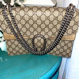 Gucci Dionysus Bag GG Costed Canvas Medium